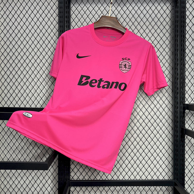 Camisa Sporting Outubro Rosa 24/25 - Nike Torcedor Masculina