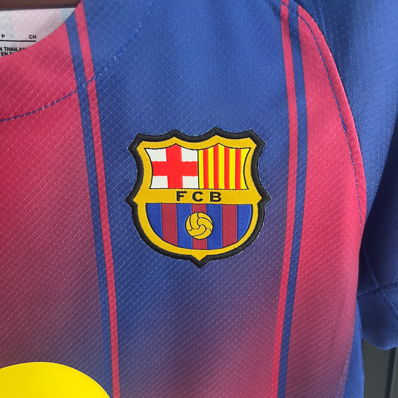 Camisa Barcelona Home 25/26 - Versão Feminina