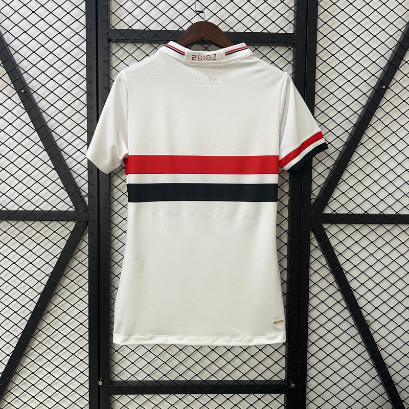 Camisa São Paulo Home 25/26 - Versão Feminina