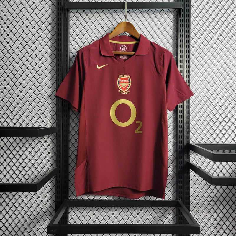 Camisa Arsenal Titular 05/06 - Versão Retrô