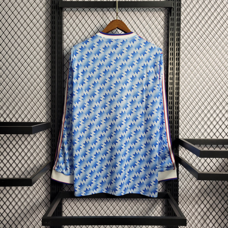 Camisa Manchester United Reserva 90/92 - Versão Retrô Manga Comprida