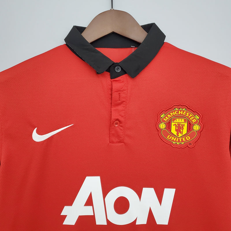 Camisa Manchester United Titular 13/14 - Versão Retrô