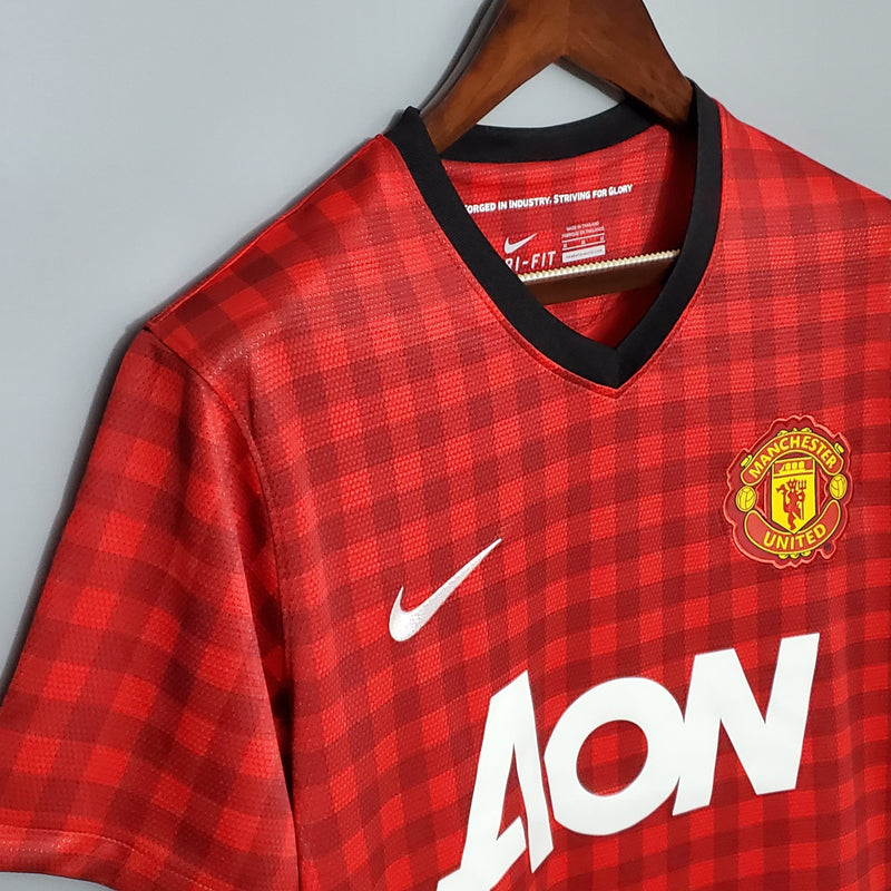 Camisa Manchester United Titular 12/13 - Versão Retrô