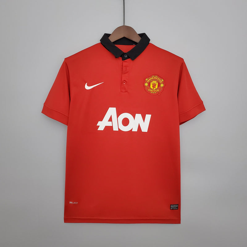 Camisa Manchester United Titular 13/14 - Versão Retrô