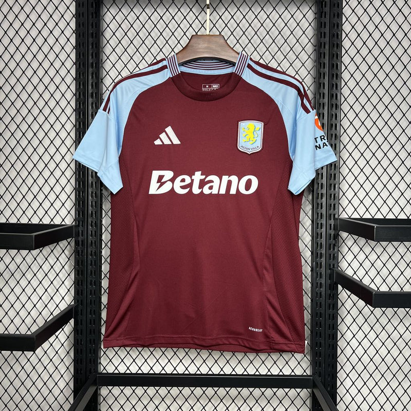Camisa Aston Villa Villa Home 24/25 Castore Torcedor Masculina