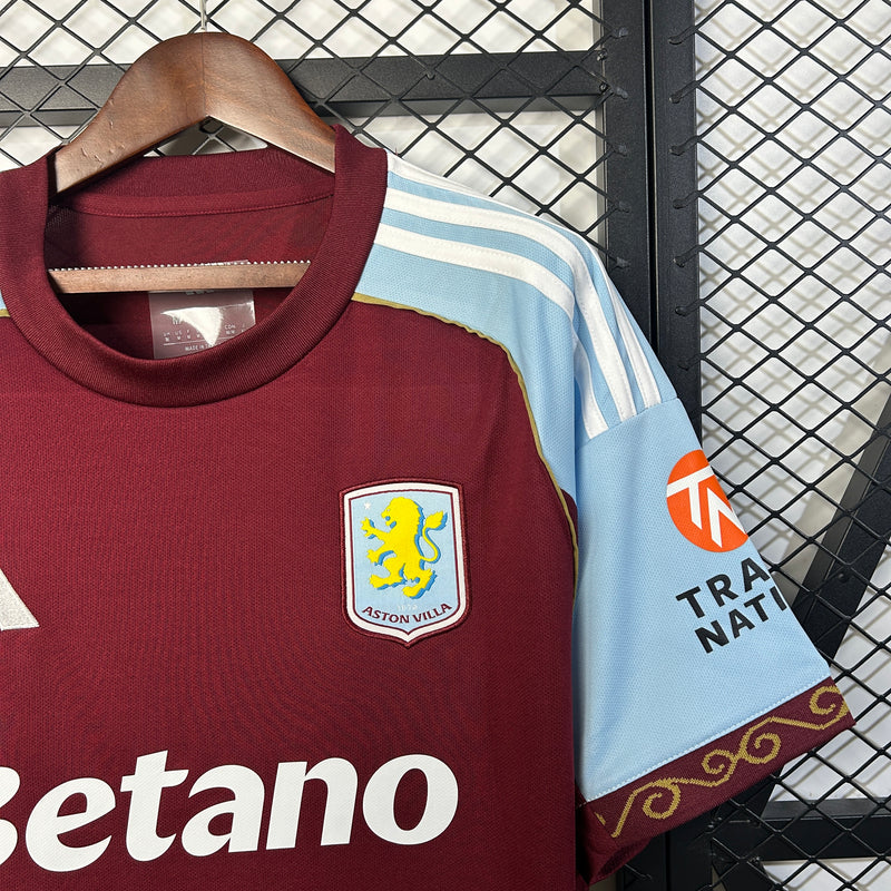 Camisa Aston Villa Home 25/26 - Versão Torcedor