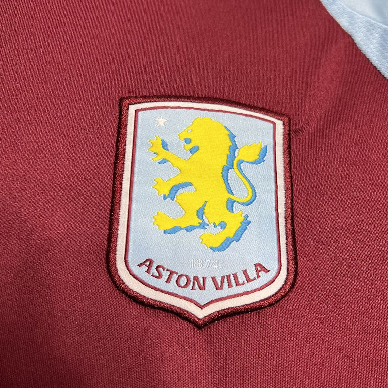 Camisa Aston Villa Villa Home 24/25 Castore Torcedor Masculina